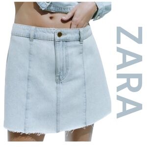 ZARA Z1975 Denim Mini Skirt, Size S.